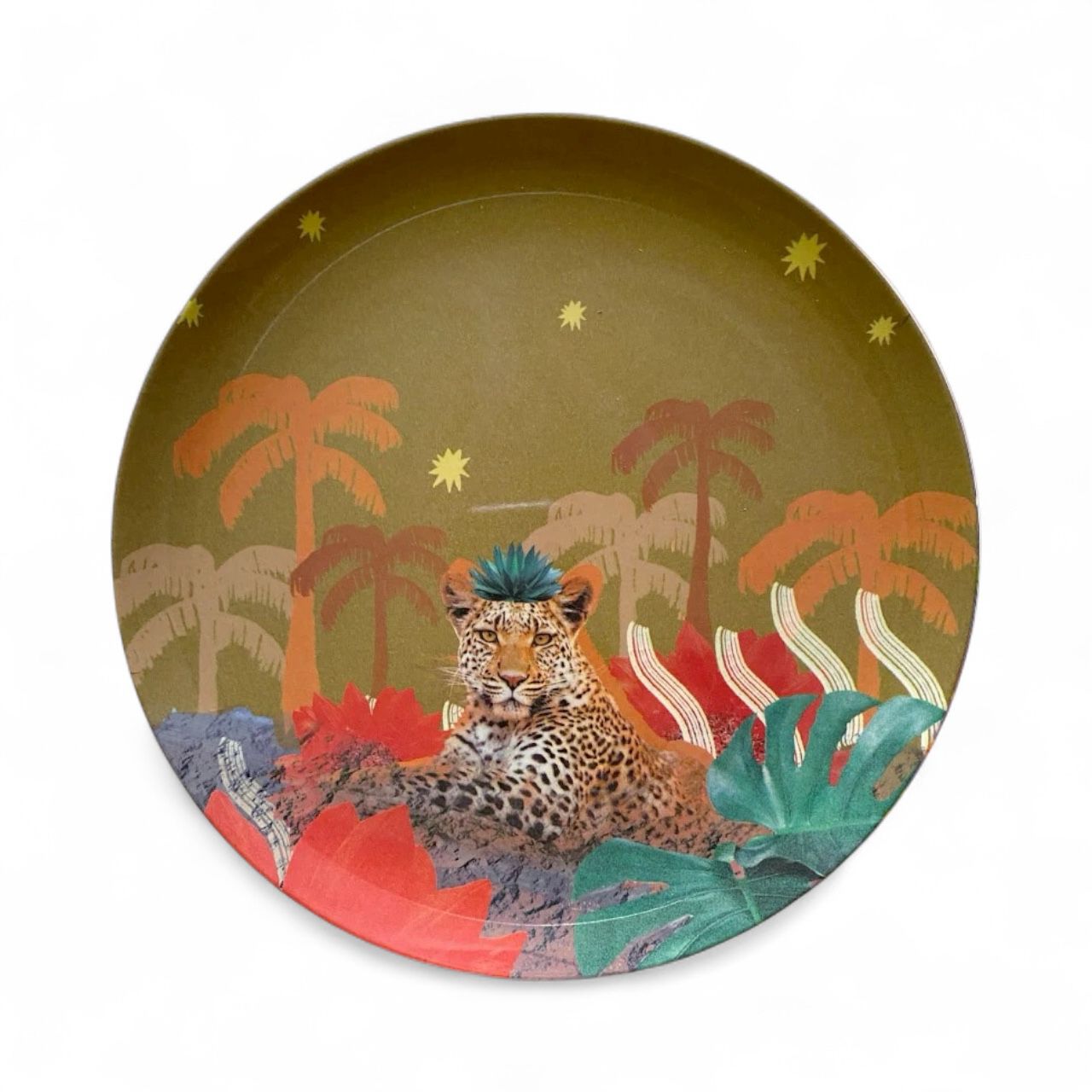 Sandy Leopard Plate