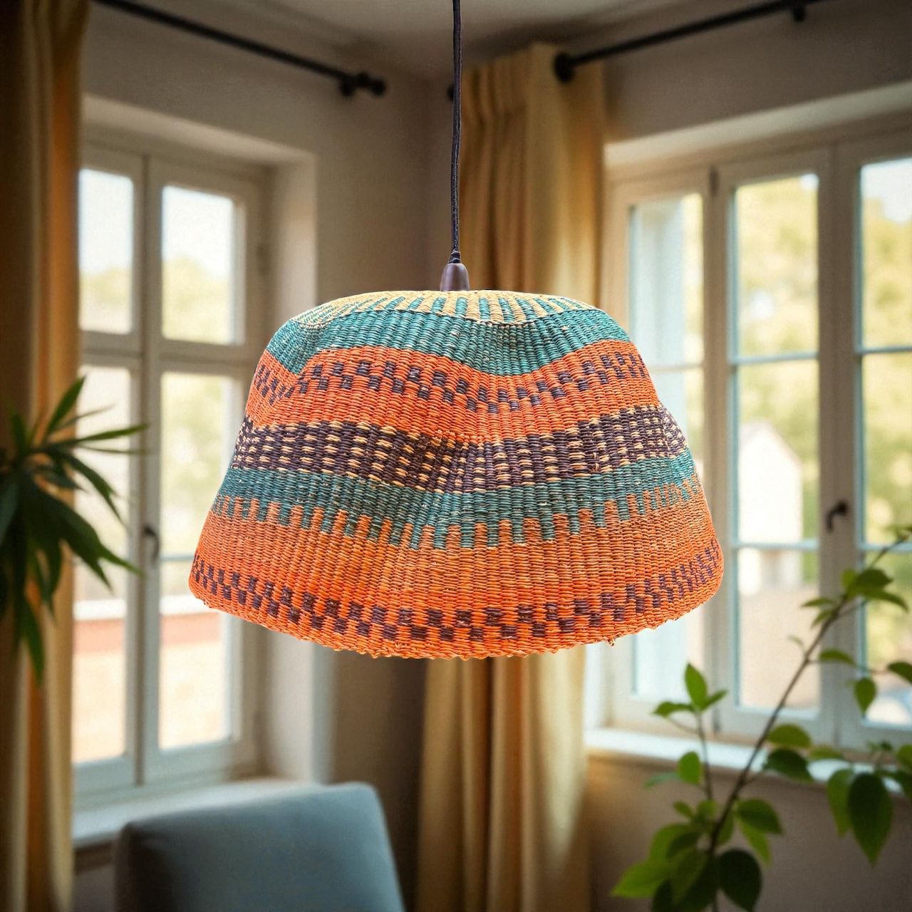 Lamp Shade and Basket Savana Blue