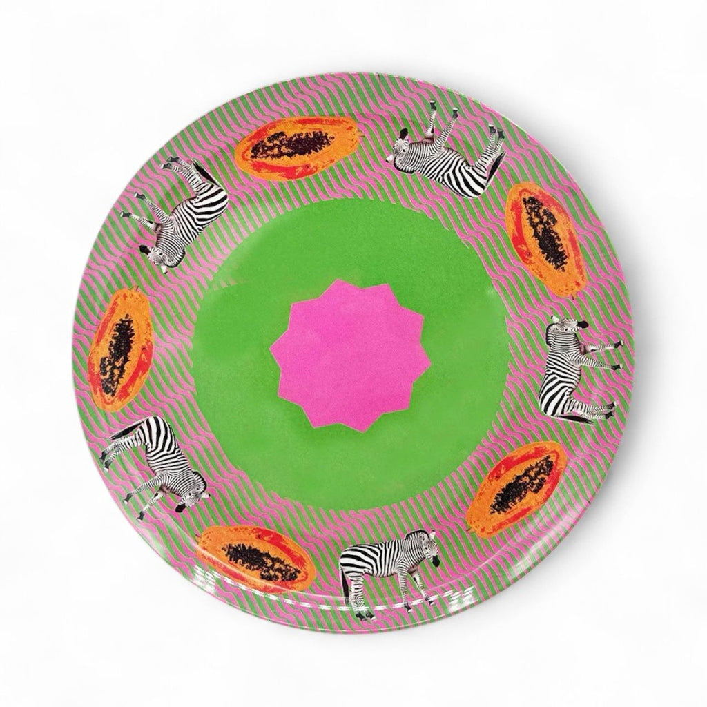 Papaya Zebra Plate