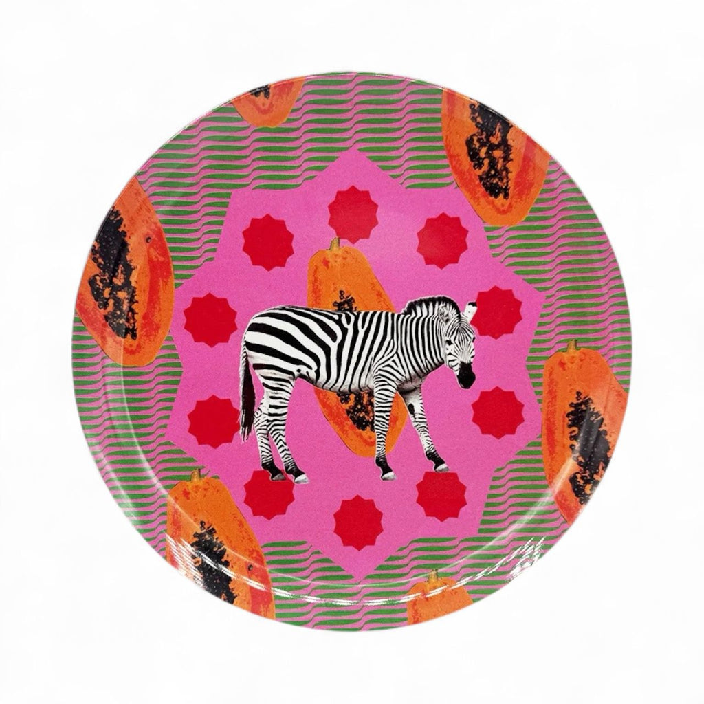 Papaya Zebra Plate