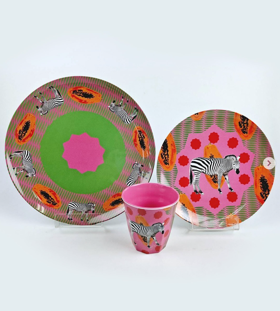Papaya Zebra Plate