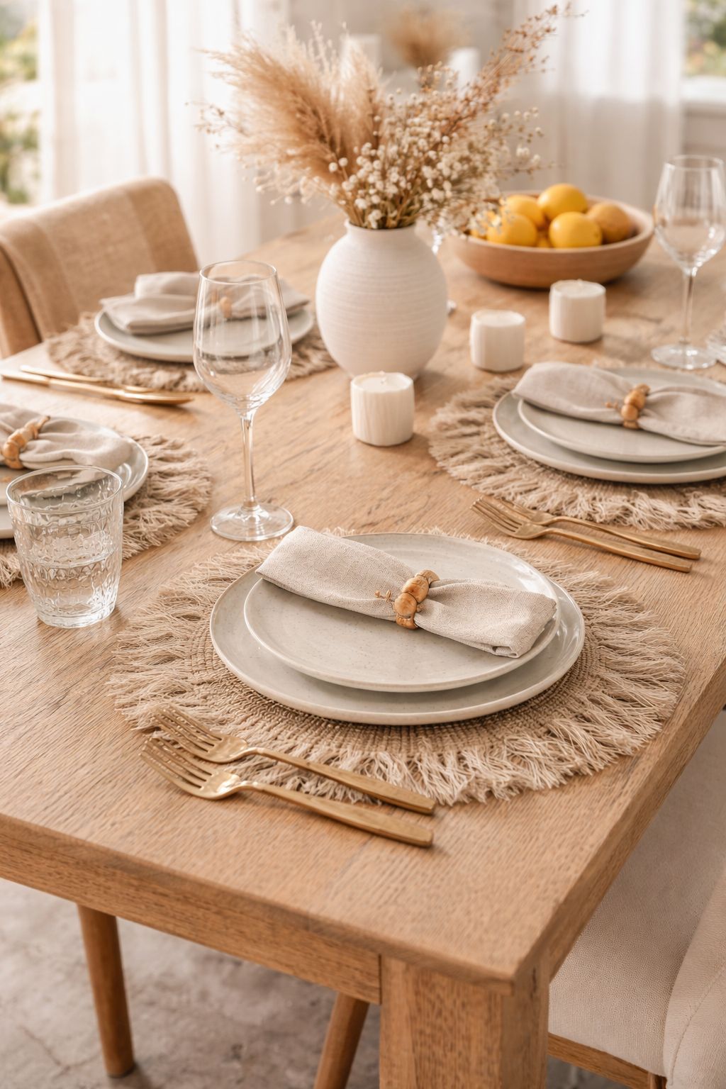 Place Mat Plume Beige