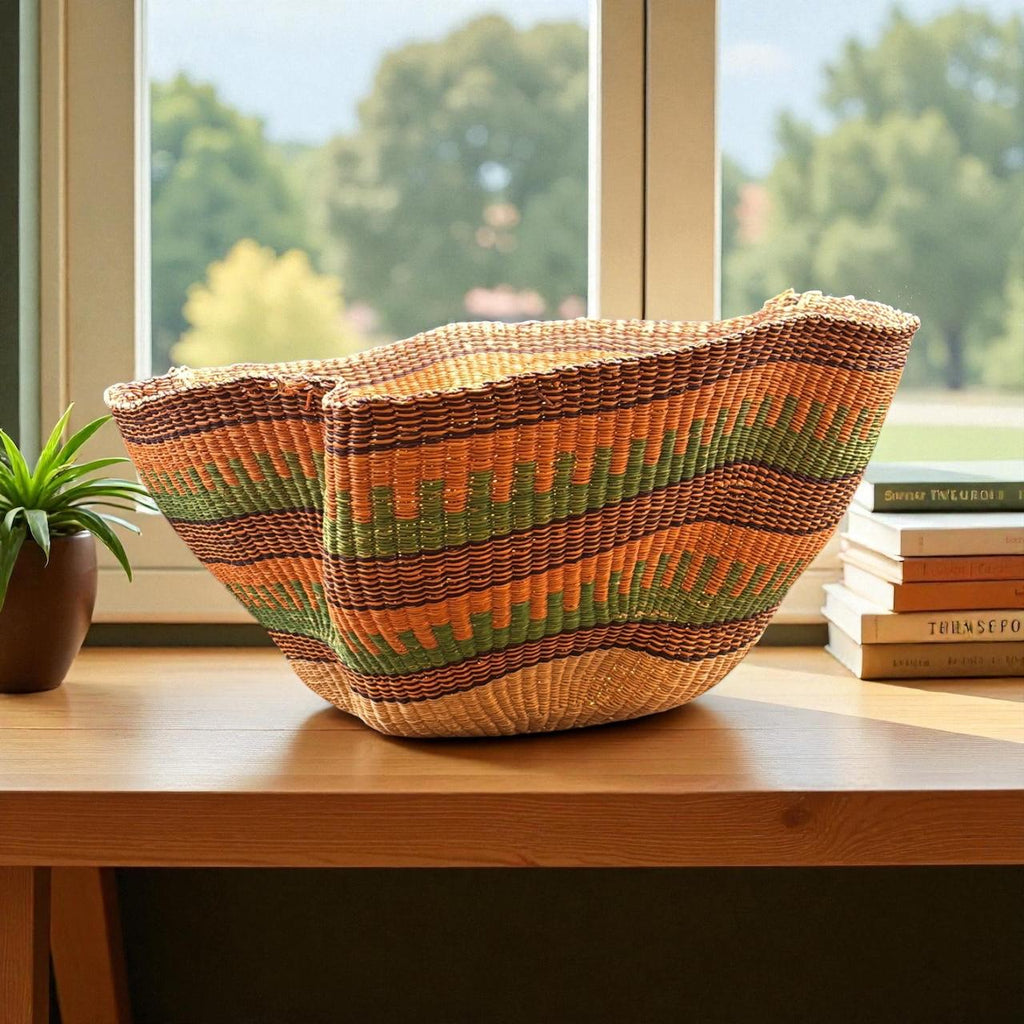 Lamp Shade and Basket Savana Green